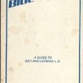 The Blue Book: A Guide to Gay/Lesbian L.A., E 1 B48