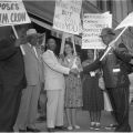 Dr. Martin Luther King Jr. picketing Woolworth’s