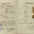 French Concession Resident’s Card, 1939