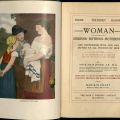 Title page and frontispiece, Woman in Girlhood, Wifehood, Motherhood, 1906