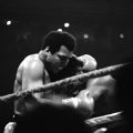 L-R: Muhammad Ali and Leon Spinks fight at the "Louisiana Superdome," 1978. Guy Crowder Collection. ID: 06.GC.N35.B21.21.119.11A