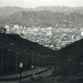 A panoramic view of Los Angeles from the hills of Baldwin Vista near La Brea Avenue, 1988. Roland Charles Collection.