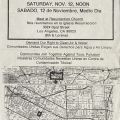 Flier promoting a statewide march against the proposed Vernon incinerator. Mary Santoli Pardo Collection