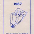Brochure for Tri-Ess Holiday En Femme in San Francisco, November 11-15, 1987
