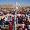 Binational Mass at border fence at US/ Mexico border, 2007