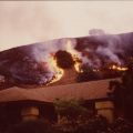 Brush fire in the hills above Burbank, ca. 1970s
