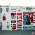 See the World Through Childrens' Eyes mural panels, 1988, Baldwin Hills Elementary School, Roland Charles Collection