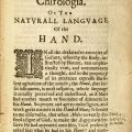 Introduction to Chirologia, or, The naturall language of the hand