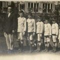 Photograph of boys lined up in a row