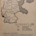 Map of German Occupied Zones in "Germany" Booklet, 1949