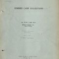 Cover, Summer Camp Suggestions, June 1937