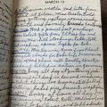March 13th entry of Lowry's five-year diary, 1943-1947
