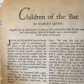 First paragraph of "Children of the Bat" from Weird Tales Volume 29, Number 1