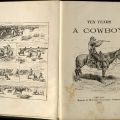 Frontispiece and title page, Ten Years a Cowboy