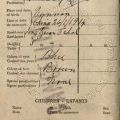 Information page, Eva Tharp’s passport, August 1938