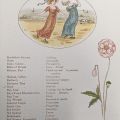 Flower dictionary page, Language of Flowers, Illustrated by Kate Greenaway, NC1115.G7 1884