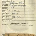 Information page, Eva Tharp’s passport, November 1955