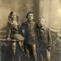 Madeleine Bechtel with her brothers, 1920