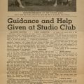 Citizen News, Hollywood, reprinted article, "Guidance and Help Given at Studio Club," November 21, 1950.
