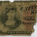 Ten dollar bank note from  Charles H. Peterson Diary