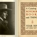 Title page, A Catalog of Roycroft Books and Things, Z 232 R8 C3 1905