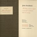 Cover and title page, John Steinbeck, A Letter Written in Reply to a Request for a Statement About his Ancestry...