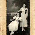 Luz Mendez (seated) and her cousin Rosalia, ca.1910s