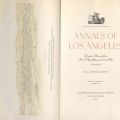 Title page, Annals of Los Angeles: From the Arrival of the First White Men to the Civil War,1769-1861 by J. Gregg Layne, 1935