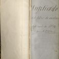 Duplicado del Libro de Avaluos (assessor’s book), title page, 1854