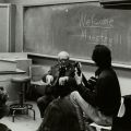 Segovia as a guest lecturer, March 6, 1975
