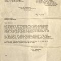 Correspondence refusing to allow Dr. Belitsky to take the Dental Hygienists' Examination, 1951