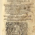 Title page of "Flagellum Dæmonum, Exorcismos Terribiles, Potentissimos, et Efficaces (Demons' Scourge: Terrible Exorcisms, the Most Powerful and Effective)." BF 1559 M47 1606