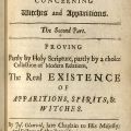 Title page for the second part of Joseph Glanvil's "Saducismus Triumphatus." BF 1581 A2 G4 1682