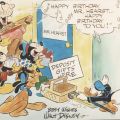 Birthday card from Walt Disney for William Randolph Hearst