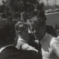 Bobby Kennedy on campus in 1968.