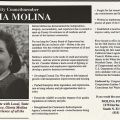 Molina for Supervisor campaign statement in Community Issues Forum, January 11. 1991, Frank del Olmo Collection, Box 148 Folder 18