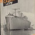 Cover, Calship Log, featuring the SS Samuel Gompers, launched September 7, 1942.