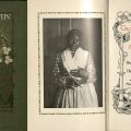 Cover, frontispiece, and title page, Candle-Lightin' Time by Paul Laurence Dunbar, 1901