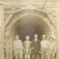 Aqueduct workers pose at the Elizabeth Tunnel