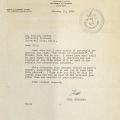 Community Relations Committee correspondence from Fred Herzberg to William Gordon at Universal Pictures related to obtaining review materials for the short film "The House of Rothschild," January 19, 1948