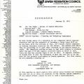 Iranian Jewish Community Memorandum, January 12, 1979