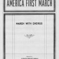 Musical score, America First March by Ellis O. Jones 