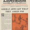 Front page, Liberation, vol. 9, no. 23, November 7, 1938