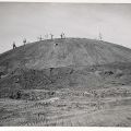 Photograph, Valley Music Theatre, construction of dirt mound, ca. 1963