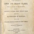 Title page, Narratives of the Sufferings of Lewis and Milton Clarke, Sons of a Soldier of the Revolution