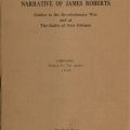 Title page, The Narrative of James Roberts