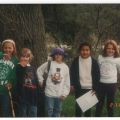 From 1995, a group of Girl Scouts enjoy a hiking trip to Eaton Canyon.  
