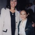 Vice-President of CFSFV, Laura Casas-Frier, with Meghan Gutierrez at at the 6th annual Adelante Mujer conference, 1997