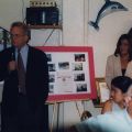 San Fernando City Councilman, Jose Hernandez, CFSFV member Corina Alarcon, and Representative Howard Berman, July 1999