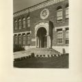 Grand entrance Dorris Place Elementary School located in Elysian Valley near Elysian Park, ca. 1926